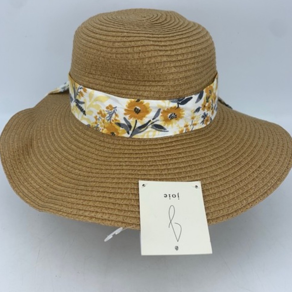 Jolie Brown Hat with Yellow Floral Band